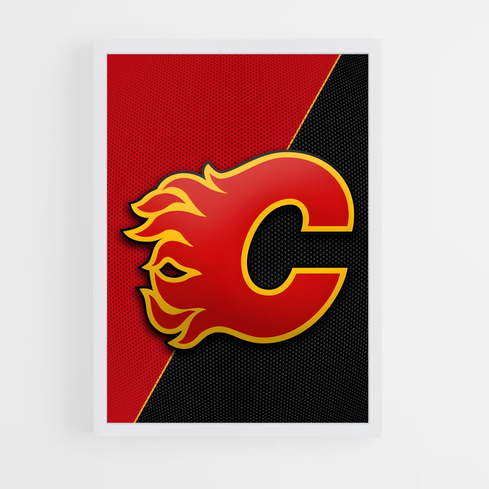 Poster Flames de Calgary – affiche Hockey sur glace (vue 3)